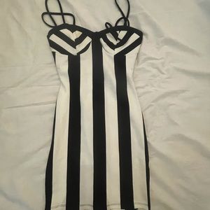 Stripped Mini Dress